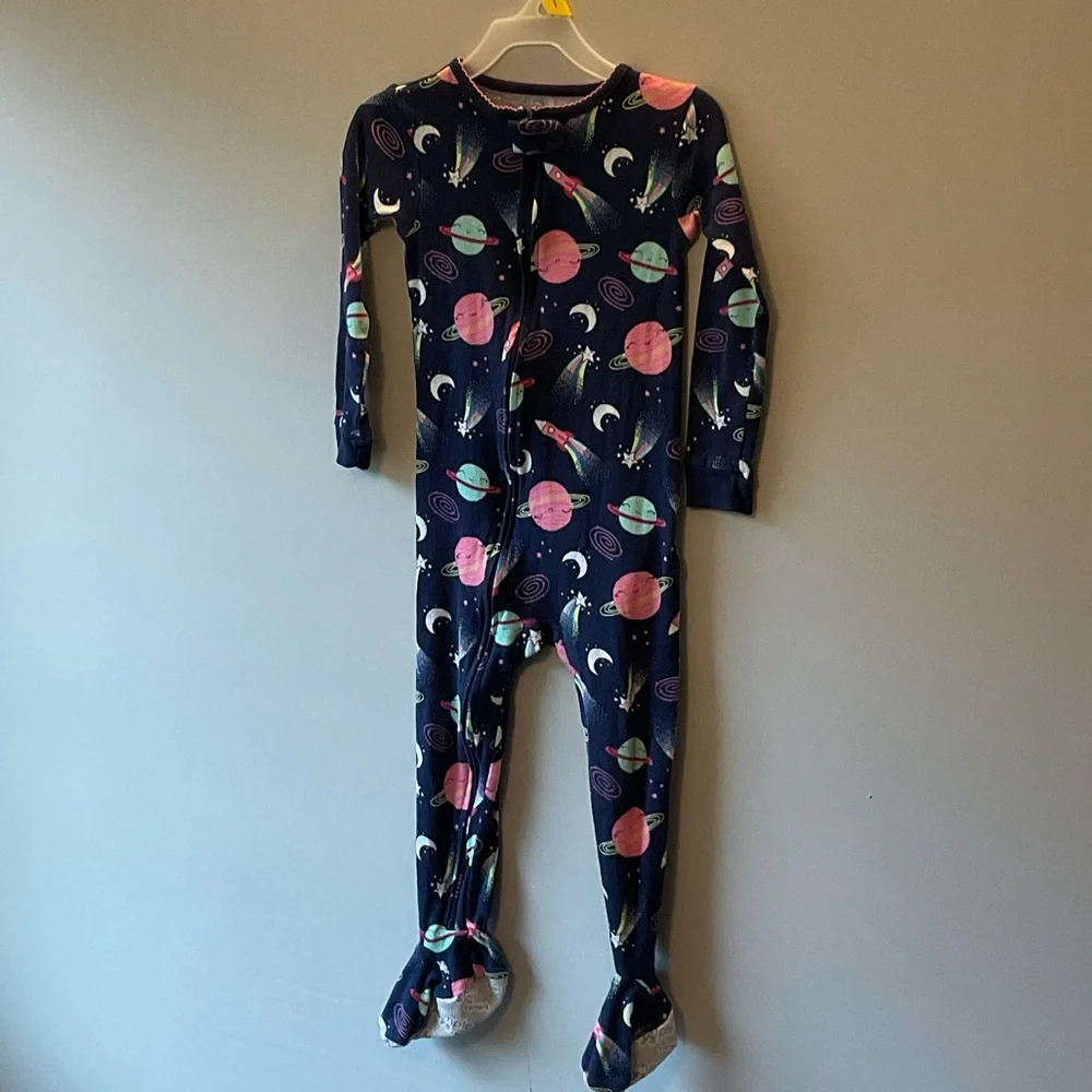 Simple Joys by Carter's Toddlers Snug-Fit Footed Cotton Pajamas, 3pk - Yellow - Picture 7 of 16